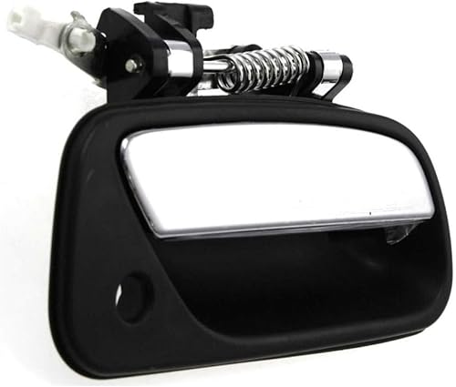 Miniatura 5 de KarParts360 Para Toyota T100 1993-1998 Manija de puerta exterior delantera, bisel negro del lado del pasajero con palanca cromada | con orificio