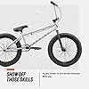 Mongoose Legion L100 Freestyle BMX Bike for Advanced-Level Riders, Adult Men Women, 4130 Chromoly Frame, Double Walled Rims, and 20-Inch Wheels, Grey #1