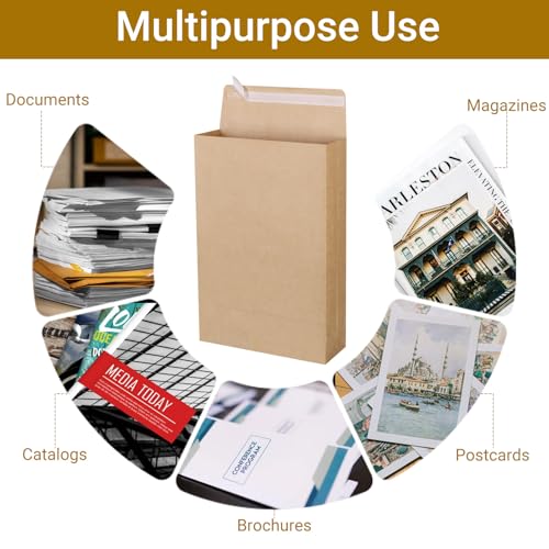 Enveloppes à soufflet en papier manille pour protéger vos grands documents du pli