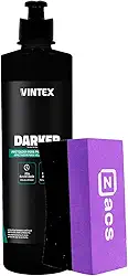 Kit Darker Pneu pretinho 500ml Vintex + Aplicador de Produtos Para Pneu Zacs