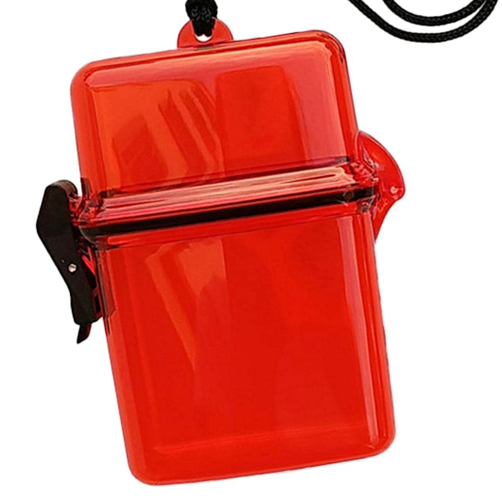 TISHITA Waterproof Container mit Neck Strap Schwimmkapsel Langlebige Box Portabler Verschluss für Schnorchler Strandurlauber Wassersport