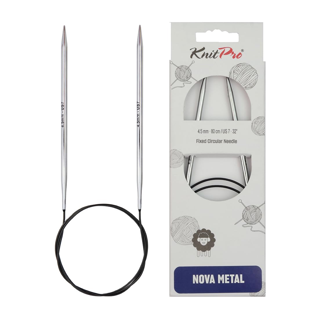 KnitPro Nova Fixed Circular Needles 40" (100cm) | 4.50mm