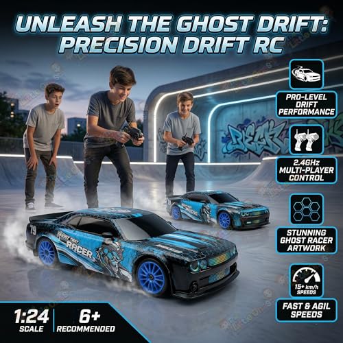 Image of TheLittleOnes 4x4 Rc Drifting Car - Rc Drift Cars High Speed Remote Control Drift Car 2.4GHz Remote Control Drift Stunt Off Road Cars 360 Rotation Toys For Kids & Adults Boys & Girls [Rush Drift Pro]