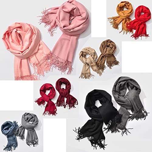 パンダファミリー マフラー レディース 大判 ストール ショール メンズ なめらか カシミヤタッチ 無地 暖かい 肩掛け 薄起毛 春 秋 冬 上品 の商品画像 4