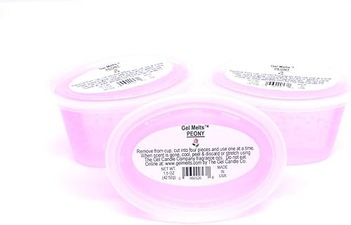 Peony Scented Floral Aroma Gel Melts For Warmers And Burners By The Gel Candle Company PEEL, MELT AND ENJOY disponible en Yaxa Colombia