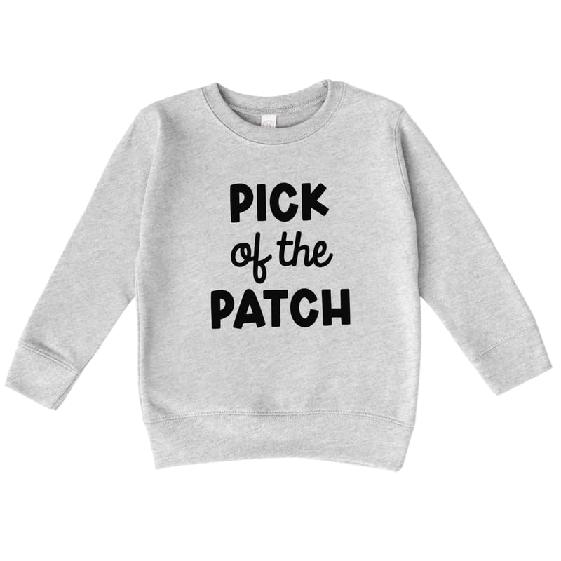 Bump and Beyond Designs Boys and Girls Halloween Sweatshirt for Toddlers and Kids, Pick of The Patch