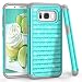 Samsung S8 Case, Galaxy S8 Case, TILL(TM) Studded Rhinestone Crystal Bling Shock Absorbing Hybrid Defender Rugged Slim Case Cover For Samsung Galaxy S8 S VIII 5.8 Inch 2017 [Turquoise]