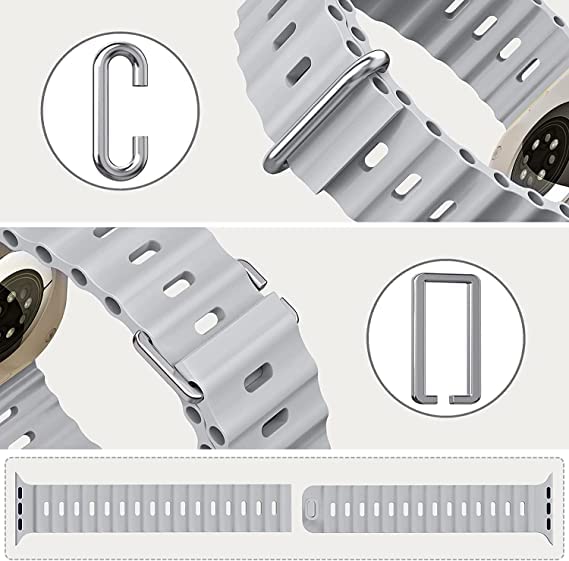 Image of Nick jones T800 Ultra Smartwatch with 1.06 inch HD Display, Bluetooth Calling Multiple Sports Modes & Watch Faces, Spo2 Monitoring & Heart Rate Monitoring, Call Notification,Grey(Sim Not Supported)