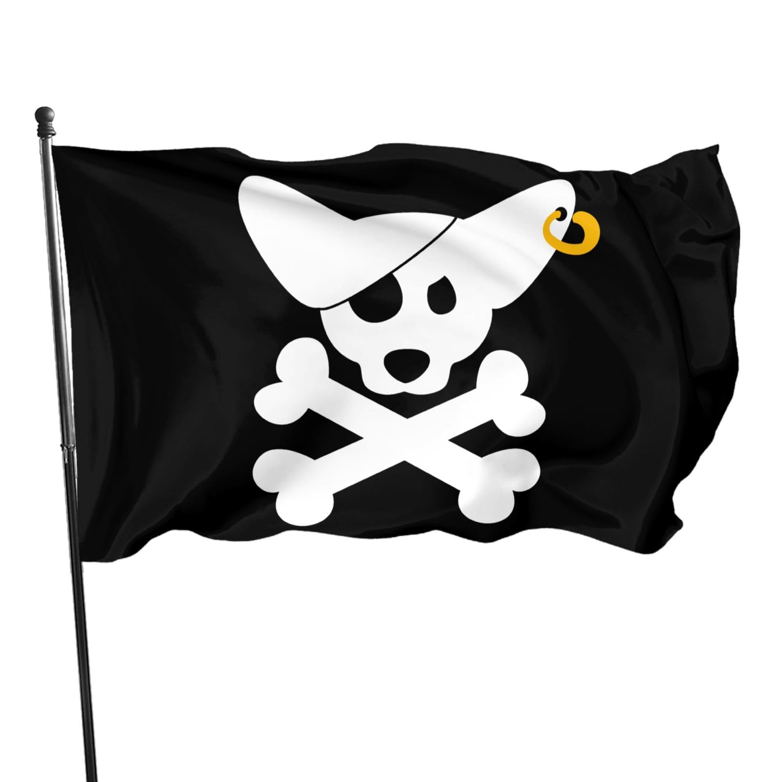 zyatbwi Pirate Dog Skull Flag 3x5 Ft Home Outdoor Indoor Garden Home Decoration Banner… — image 1