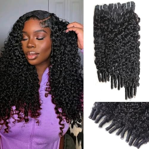 Muzkala Burmese Curly Bundles Human Hair 20 22 24 Inch