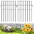 Animal Barrier Fence 19 Pack - 16.7 in(H) x 20.68 ft(L) No Dig Dog Decorative Garden Fence Rustproof Metal Wire Panel Border, Animal Ground Stakes Fencing for Garden, Patio