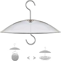 Vista 15 de Mini protector contra el clima de 8" para comedero de pájaros - Cubierta protectora pequeña de cúpula contra la lluvia/la nieve/el sol - diámetro