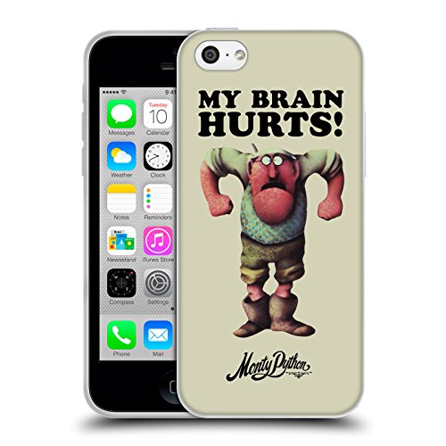 Head Case Designs Officially Licensed Monty Python My Brain Hurts Key Art Soft Gel Case Compatible With Apple iPhone 5c