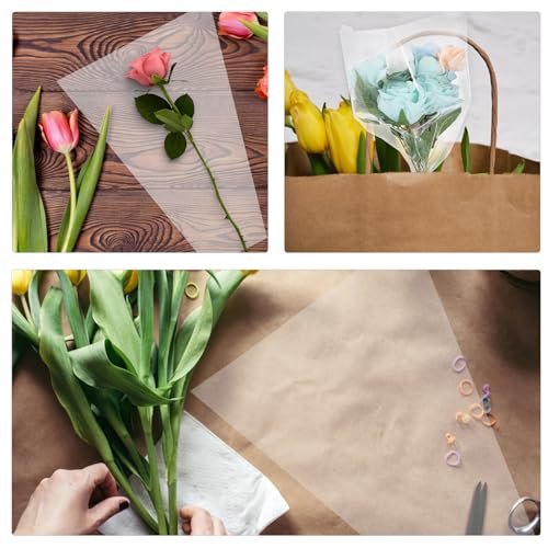 Fleurs fraîches sans flétrissement grâce aux 100pcs transparents Homoyoyo
