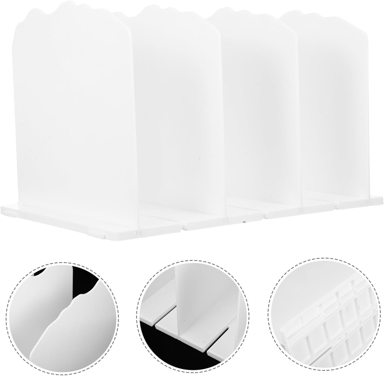 2pcs Multi-functional Purse Storage Rack Handbag Storage Organizer Wavy Dividers Closet Organizer for Purses