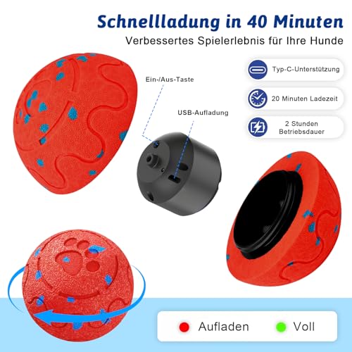 Interaktives Hundespielzeug, Hundeball Dog Toys, Hundeball Unzerstörbar