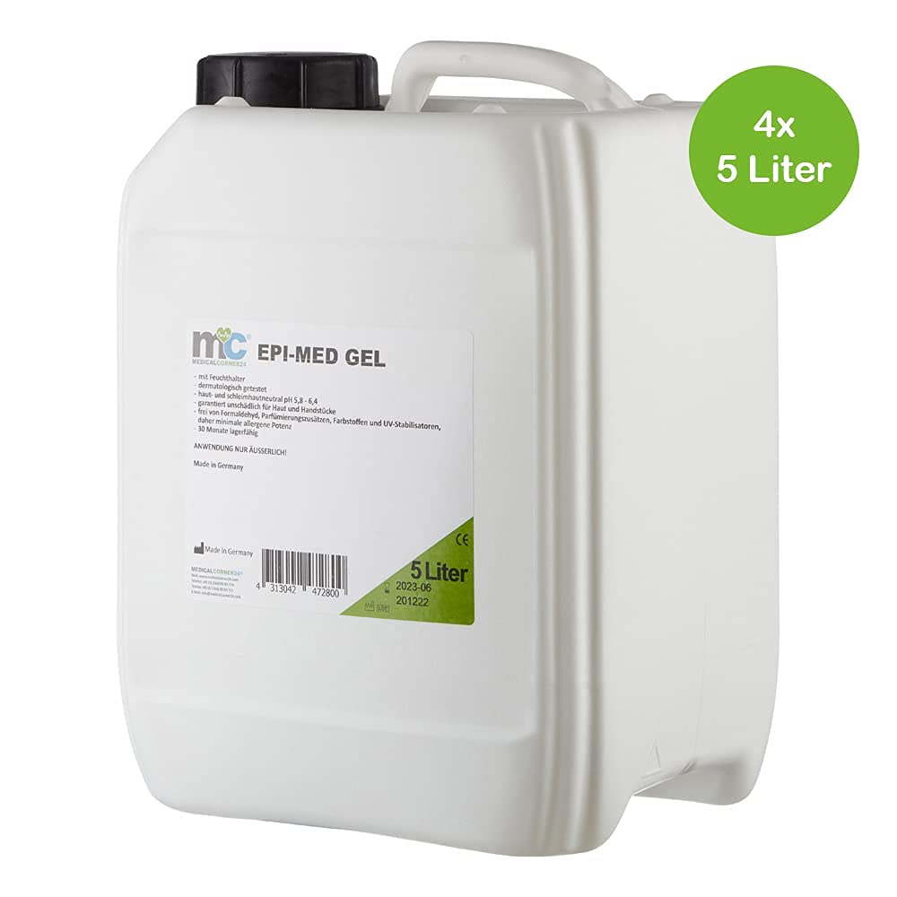Gel epimed à lumière pulsée IPL Gel de contact, laser, épilation, 4 x Bidon de 5 L