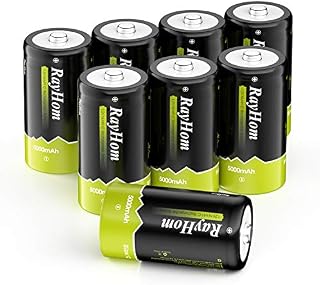 Rechargeable C Batteries 5000mah - RayHom Rechargeable C Batteries, 1.2V 5000mAh Ni-MH High