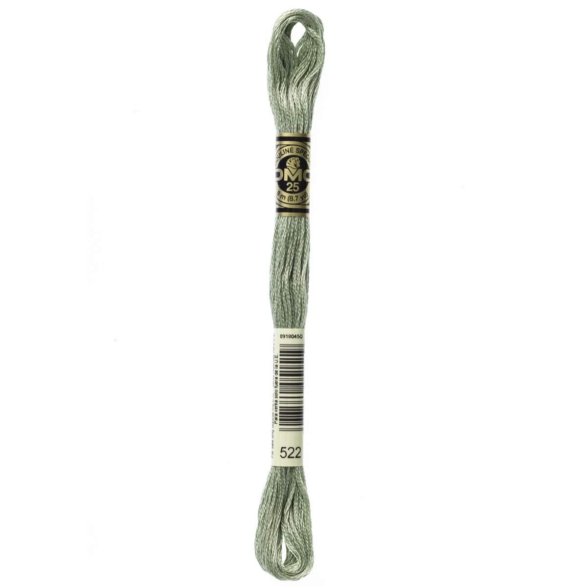 DMC 117-522 Six Stranded Cotton Embroidery Floss, Fern Green, 8.7-Yard