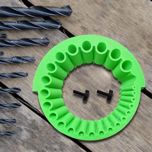 Image of Serplex Multi Drill Bits Sharpener Attachment Tool for Electric Disc Cutter | Angle Grinder Attachment for Sharpening Drill Bits, 20-Slot Design, Drill Bits Sharpening Tool for 2-13mm Dia Drill Bits