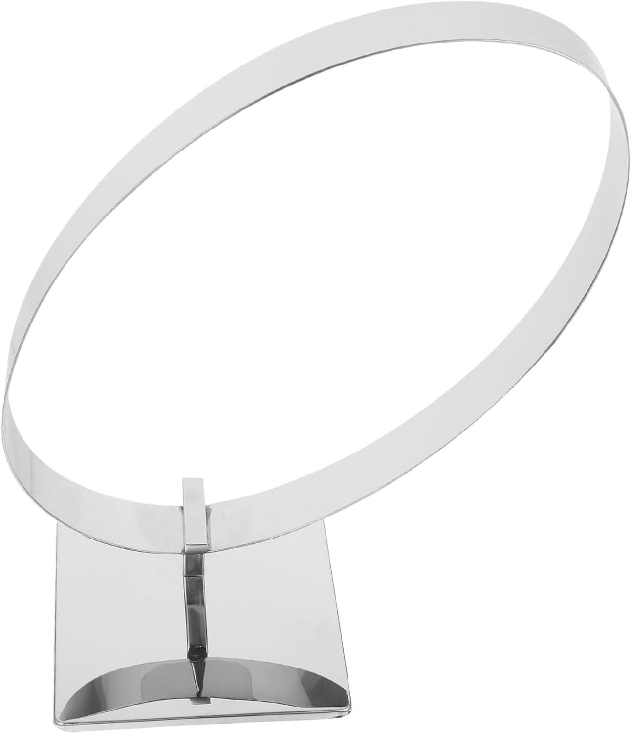 Metal Belt Display Stand Rack Stable Waist Belt Storage Organizer for Home Supermarkets and Retail Stores Showing Silver Finish