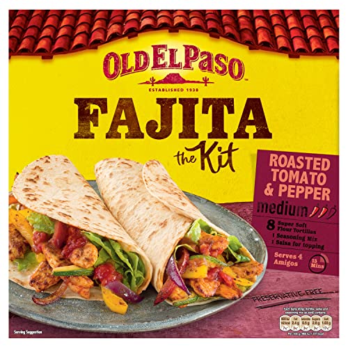 Old El Paso Roasted Tomato and Pepper Fajita Kit 500g
