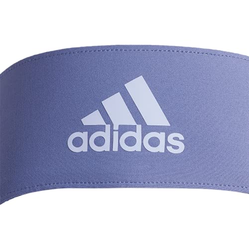 Image of adidas Alphaskin Tie Headband, Orbit Violet Purple /Violet Tone Purple, One Size