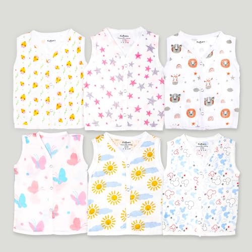 Image of Kidbea Extra Soft Mulmul Cotton Jhabla Cloth for New Born Baby Set