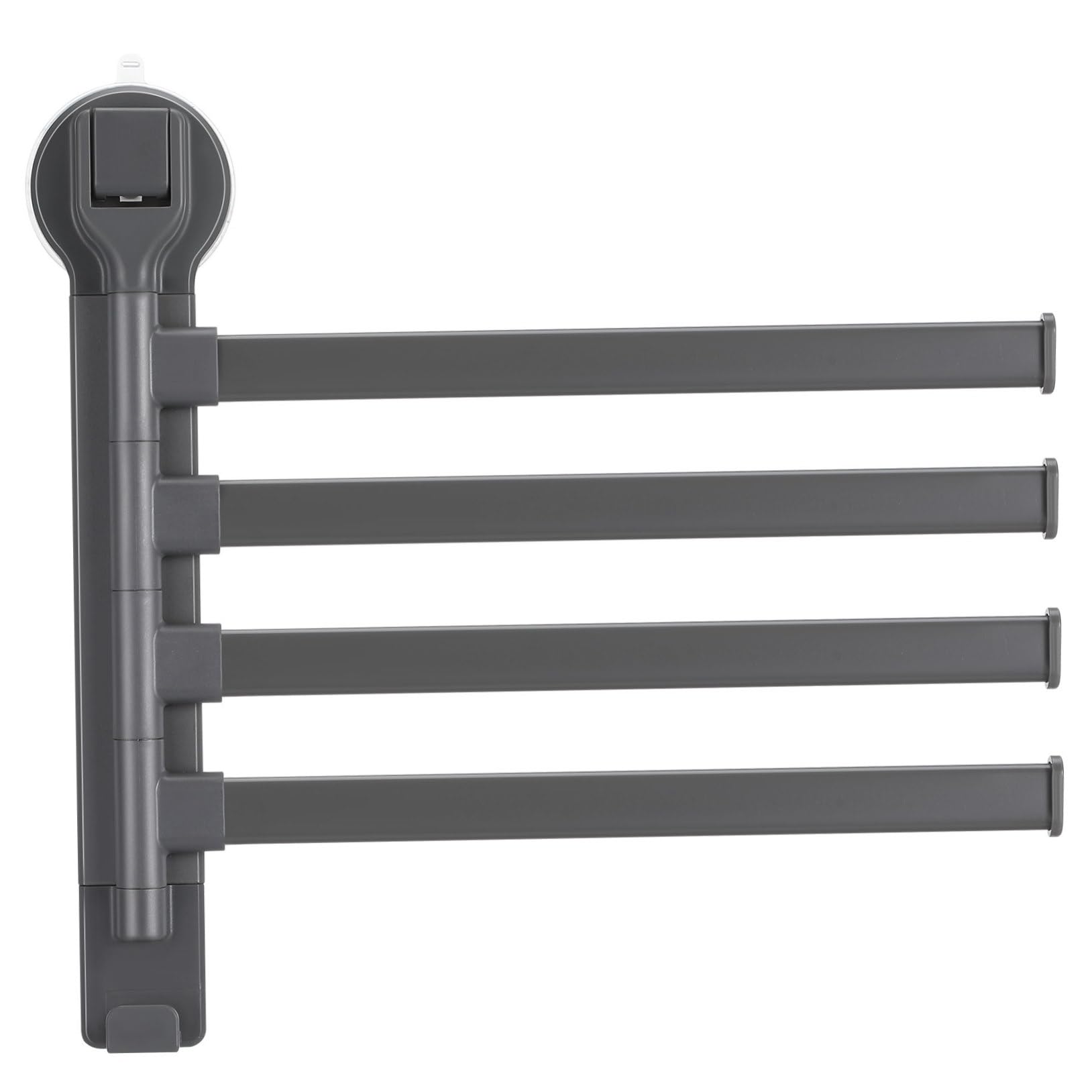 Porte-serviettes pivotant à ventouse sans perçage amovible pour mur de salle de bain