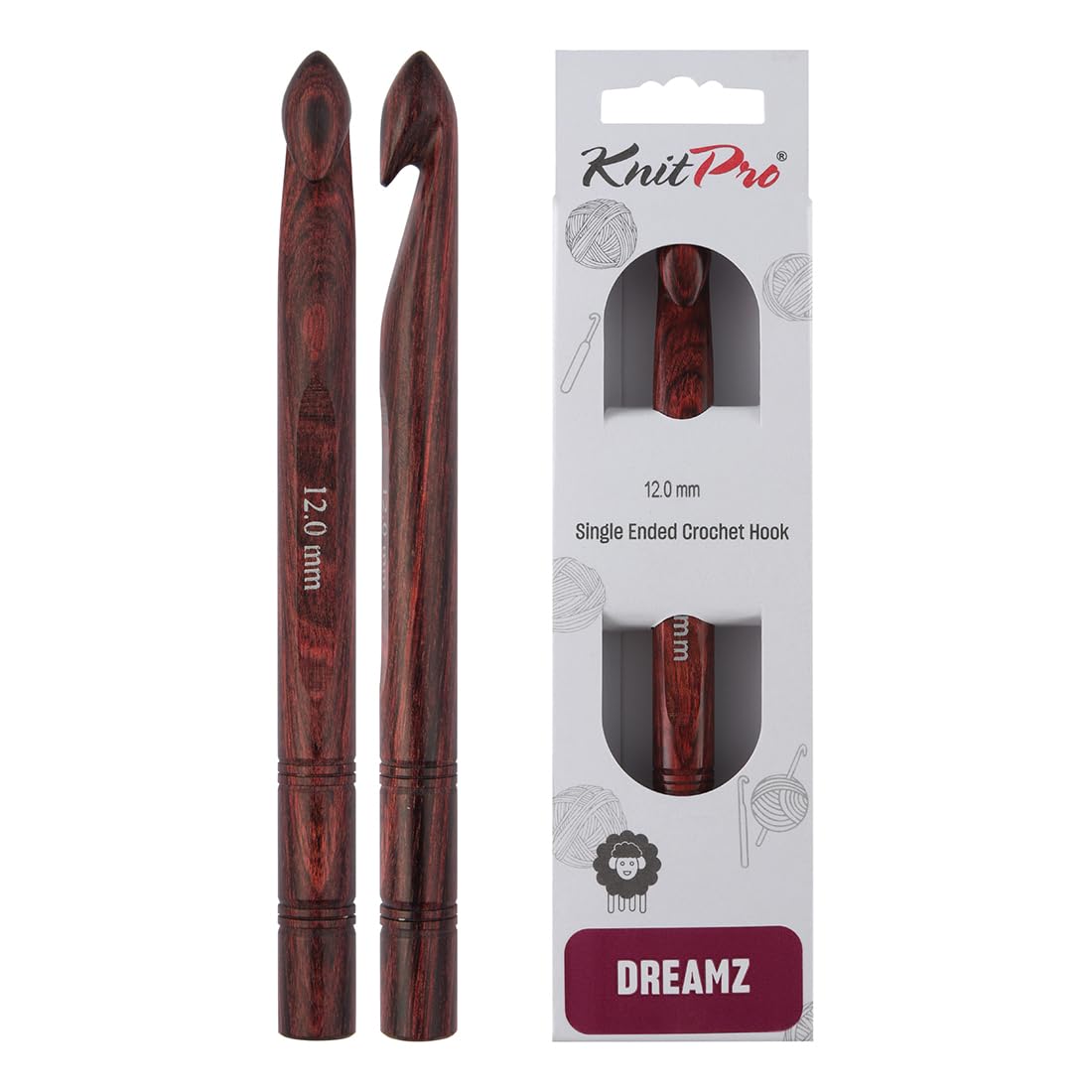 KnitPro Dreamz Single Ended Crochet Hook | Size 12.00mm