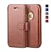 OCASE iPhone 5S Case iPhone 5 Case iPhone SE Case [Screen Protector Included] Leather Wallet Case [Slim Fit] - For Apple iPhone 5 / 5S / SE Devices - Brown