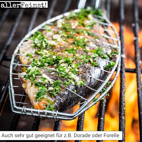 allerFeinst! - Flammlachs Gewürz - Premium Würzmischung für skandinavischer Feuerlachs, Holzbrettlachs, Fisch - nach finnischer Art - ohne Glutamat, 1er Pack (1 x 125g)