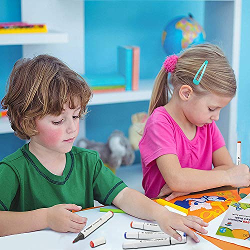 Keebor Premium 50+1 Colors Dual Tip Alcohol Art Markers, Plus 1 Blender Marker with Thick Packing, General Markers for Fine Arts Academy