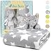Premium Baby Blanket Set with Stuffed Animal Plush Toy | Soft Fleece Security Throw Blanket for Baby, Newborn, and Toddler | Nursery Bedding and Baby Shower Gift (Grey - Elephant)