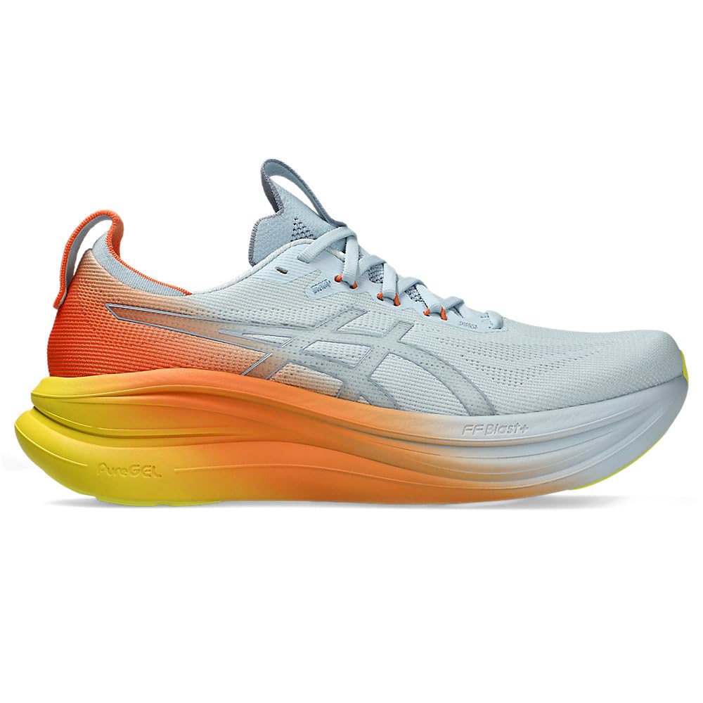 Asics Gel-Nimbus 28 Sunny Sizzle Laufschuhe Neutralschuh Herren hellblau - Sky/Sun Peach 44 – Bild 7