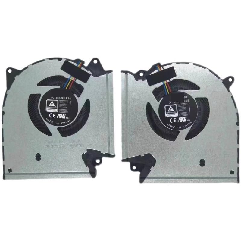 Laptop Parts Laptop CPU Cooling Fan for ASUS for ROG for Strix 2021 G15 G513Q G513QR for Ryzen 9 5900HX for NVIDIA for GeForce RTX 3070 GPU 12V 1A