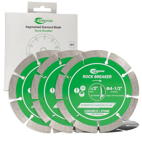 4-1/2 inch Segmented Diamond Blade, Diamond Cutting Wheel for Angle Grinder Stone, Diamond Blade for Angle Grinder, 4.5