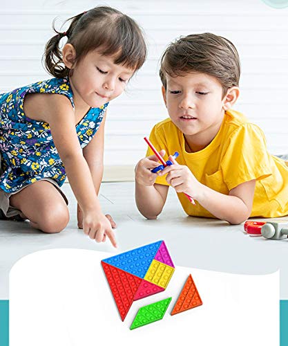 Bycc Bynn Brinquedo fidget sensorial push pop com bolhas atualizado, necessidades especiais de silic