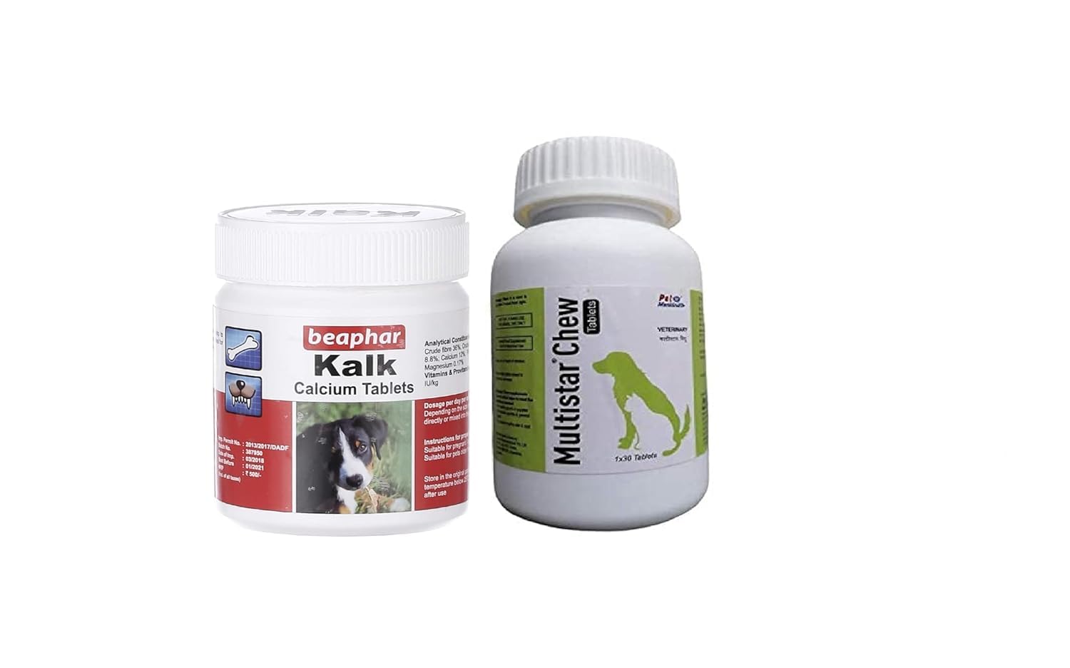 BULLYPET Kalk tab Dog Supplement, 60 Tablets with Multistar chew Tablets with |10 Vitamins |8 Amino acids |Heathy|Active|Playful pet 30 Tablets with Glove (B0D4DTP5Y8) Amazon Price History, Amazon Price Tracker