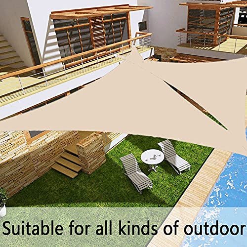 Toldo vela parasol jardin triangular impermeable DKLE lona exterior de terraza 4