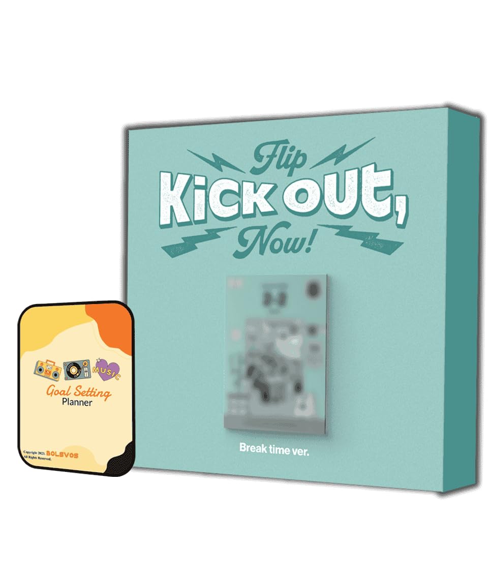 KickFlip Album - Kick Out, Flip Now! Break time Ver.+Pre Order Benefits+BolsVos Exclusive K-POP Giveaways Package