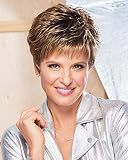 Raquel Welch Winner Pixie Boy Cut Short Wig by Hairuwear, Average Cap, R51/61 Iced Granita