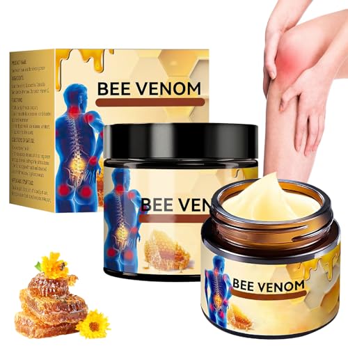 2Pcs Bee Venom Moisturizing Cream,Professional New Bee Venom Professional Cream,Bee Venom Cream,Natural Formula,Fast-Absorbing,Lightweight Skin Care Cream for Daily Body