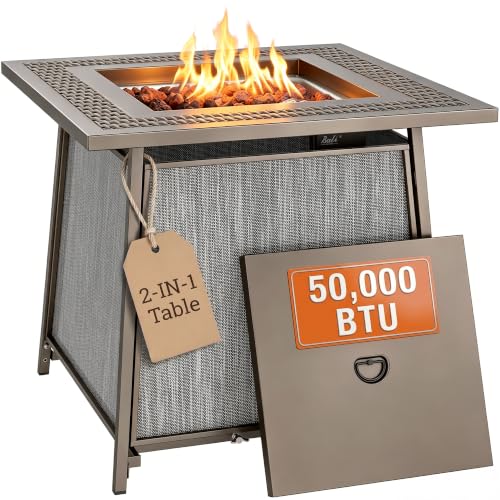 BALI OUTDOORS 28-Inch Propane Fire Pit Table