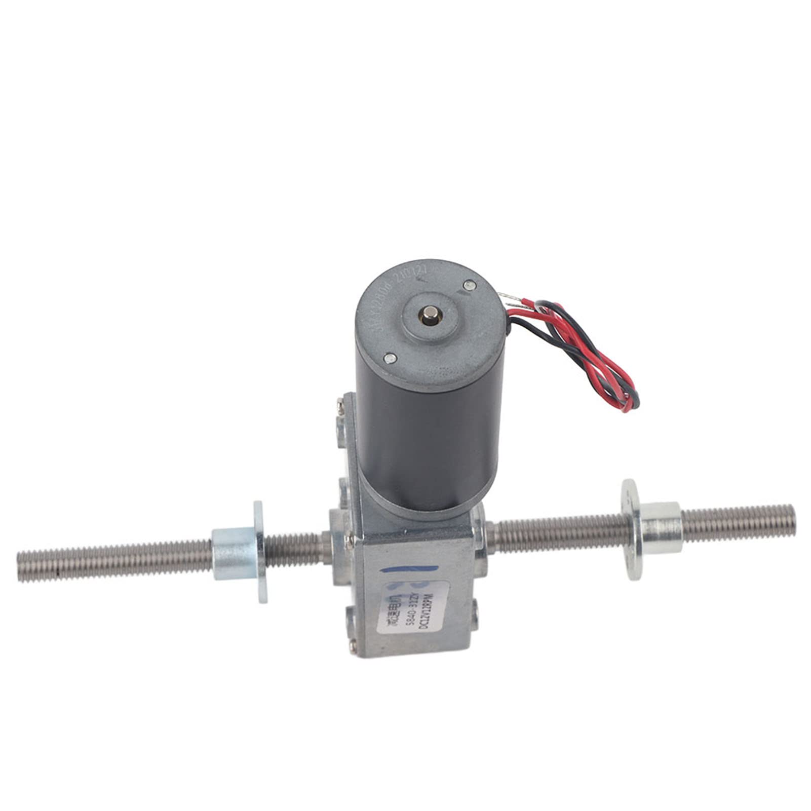 12V Getriebemotor Mit M8-Doppelwelle – Hohes Drehmoment, Schneckengetriebe, Koaxial, Rechts-/Linksgewinde, Untersetzung 290:1