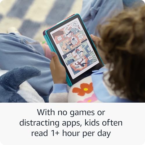 Image of Amazon Kindle Colorsoft Kids 16 GB (newest model) - Lightweight, compact, and designed for reading-no apps, videos, or games. - with cover, Starlight Reading