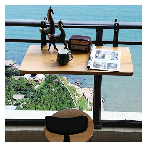 Table de balcon rabattable pour rambarde pour aménager un petit espace - 2
