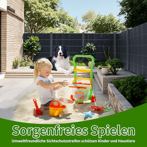 Valla de jardín sin miradas externas gracias a la lámina de protección visual Hanjet con clips 7