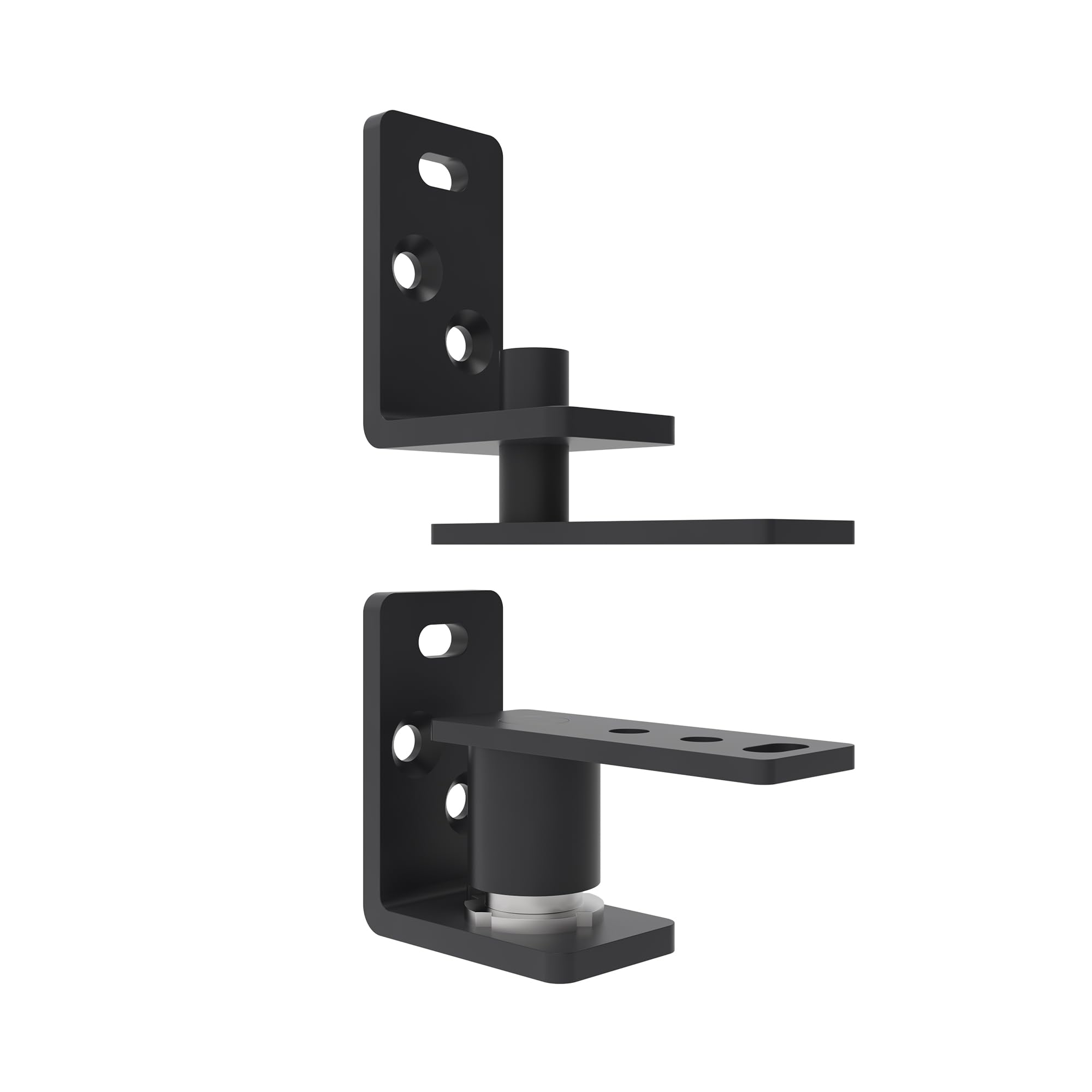 FRMSAET Swinging Door Hinge Adjustable Angle Gravity Door Hardware Pivot Hinge Automatic Closing and Two-Way Swing for Bars, Cafes, Kitchens Swing Door (Black,1 Pack)