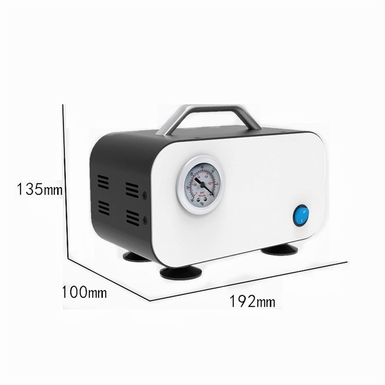 Laborgeräte Mini-Ölfreie Membran-Vakuumpumpe Öllose Labor-Vakuumpumpe 10 L/min Tragbare Unterdruck-Vakuumpumpe